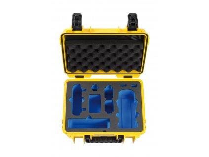 209050 2 bw outdoor cases type 3000 for dji air 2s mavic air 2 fly more combo up to 5 batteries yellow
