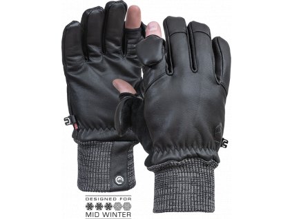 Vallerret Hatchet čierne XS kožené fotografické rukavice