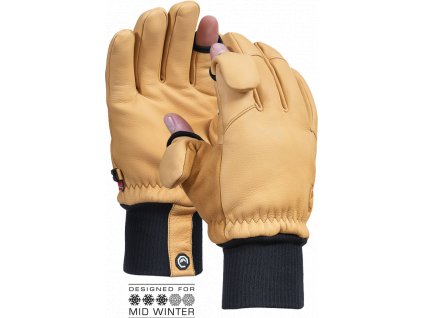Vallerret Hatchet béžové M kožené fotografické rukavice
