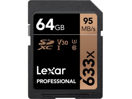 Lexar SDXC 64GB 633x Professional Class 10 UHS-I U3