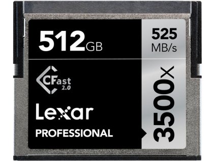 Lexar Pro 3500X Cfast (VPG-130) R525/W445 512GB