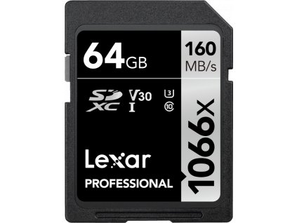 Lexar SDXC 64 GB 1066x Professional Class 10 UHS-I U3