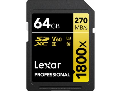 Lexar SDXC 64GB 1800x Professional UHS-II