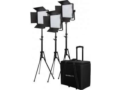 Nanlite 3 light kit 600CSA Case & Light Stand