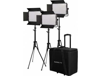 Nanlite 3 light kit 1200DSA Case & Light Stand