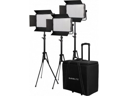 Nanlite 3 light kit 900DSA Case and Light Stand