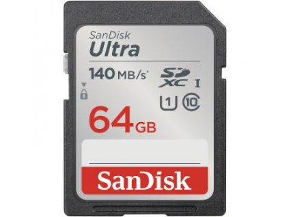 SanDisk Ultra 64 GB SDXC Memory Card 140 MB/s