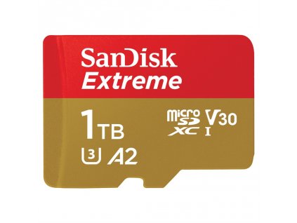 SanDisk Extreme microSDXC 1 TB + SD Adapter190 MB/s and 130 MB/s A2 C10 V30 UHS-I U3