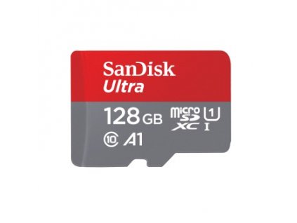 SanDisk Ultra microSDXC 128 GB + SD Adapter 140 MB/s A1 Class 10 UHS-I