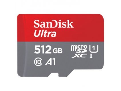 SanDisk Ultra microSDXC 512 GB + SD Adapter 150 MB/s A1 Class 10 UHS-I