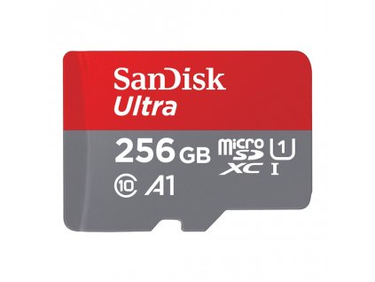 SanDisk Ultra microSDXC 256 GB + SD Adapter 150 MB/s A1 Class 10 UHS-I