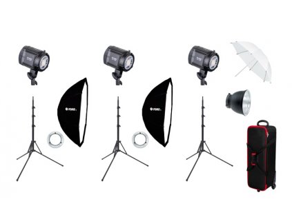 LED 100/100/100BS softbox kit