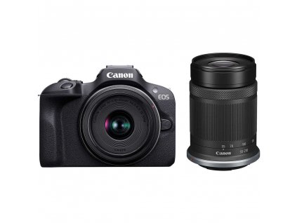 Canon EOS R100 + RF-S 18-45 mm f/4.5-6.3 IS STM + RF-S 55-210 mm f/5-7.1 IS STM  + cashback 60 €