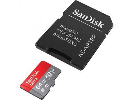 SanDisk Ultra microSDXC 64 GB, s adaptérom