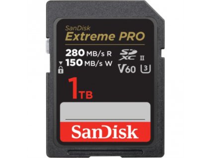 SanDisk Extreme PRO 1 TB V60 UHS-II SD 280/150 MB/s