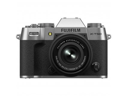 Fujifilm X-T50 + Fujinon 15-45 mm f/3.5-5.6, strieborný  + Záruka 3 roky / Zľava 200 € pri kúpe s obejktívom / Zľava 200 € pri kúpe s obejktívom