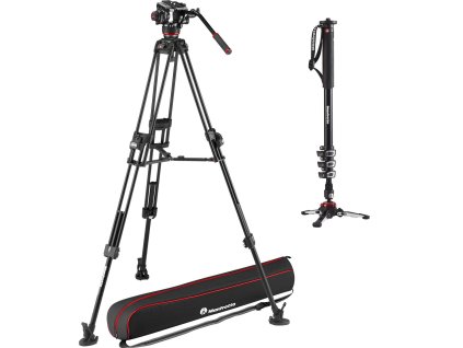 Manfrotto 504X Twin Fast + monopod XPRO
