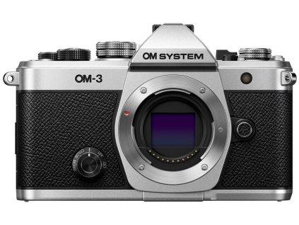 OM System OM-3 telo, strieborné  + Zľavový kód OM250 na 250 €