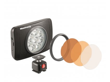 61083 7 manfrotto led light lumimuse 8 led black snap fit filter mount