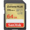 SanDisk Extreme Plus 64 GB SDXC 170 MB/s UHS-I, Class 10, U3, V30