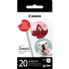 Canon ZP-2030-2C papier pre Zoemini (20ks kruhových nálepiek priemer 3,3cm)