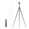 SmallRig 5477 Portable Video Carbon Fiber Tripod AP255Pro