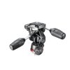 71385 3 manfrotto 3 way tripod head mark ii in adapto with retractable levers