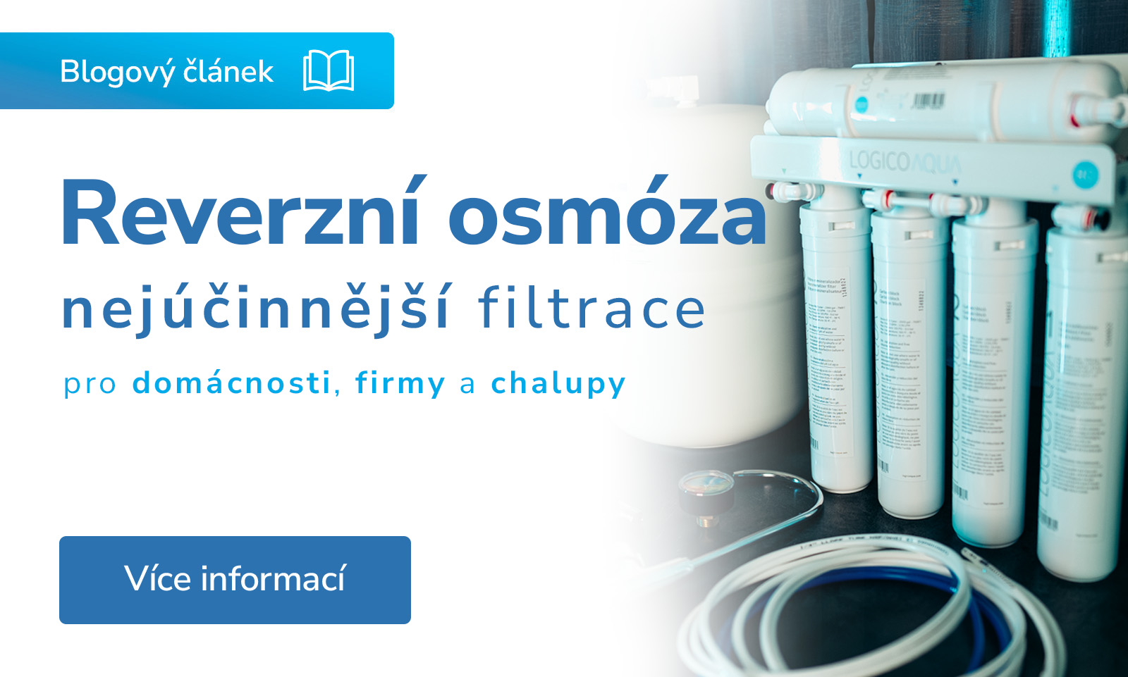 Reverzní osmóza: Nejúčinnější filtrace pro domácnosti, firmy a chalupy