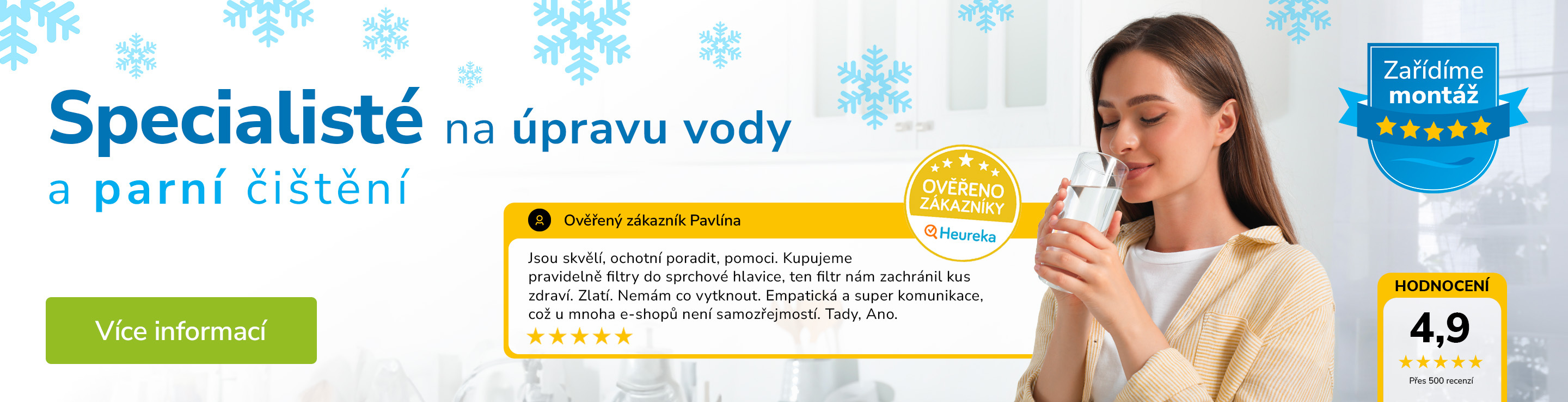 Specialisté na úpravu vody a parní čištění