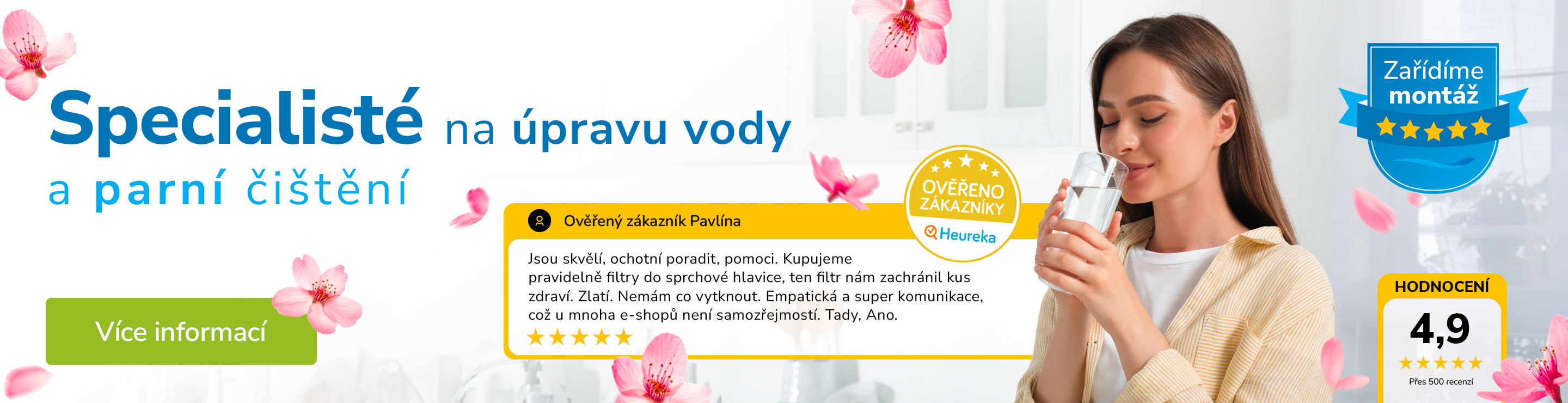 Specialisté na úpravu vody a parní čištění