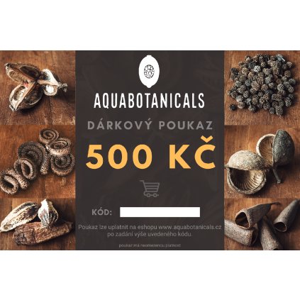 Dárkový poukaz 500 Kč - DIGITÁLNÍ