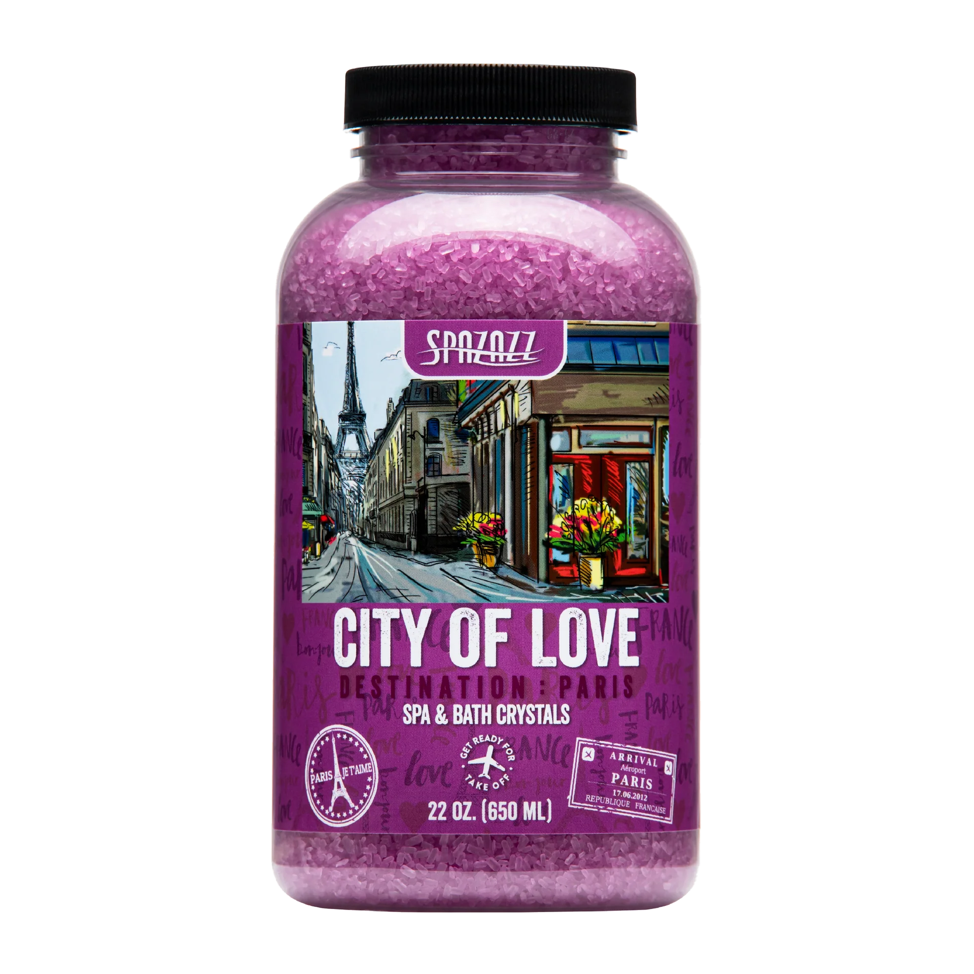 Spazazz Destination Crystals Paris – aromaterapie vířivka