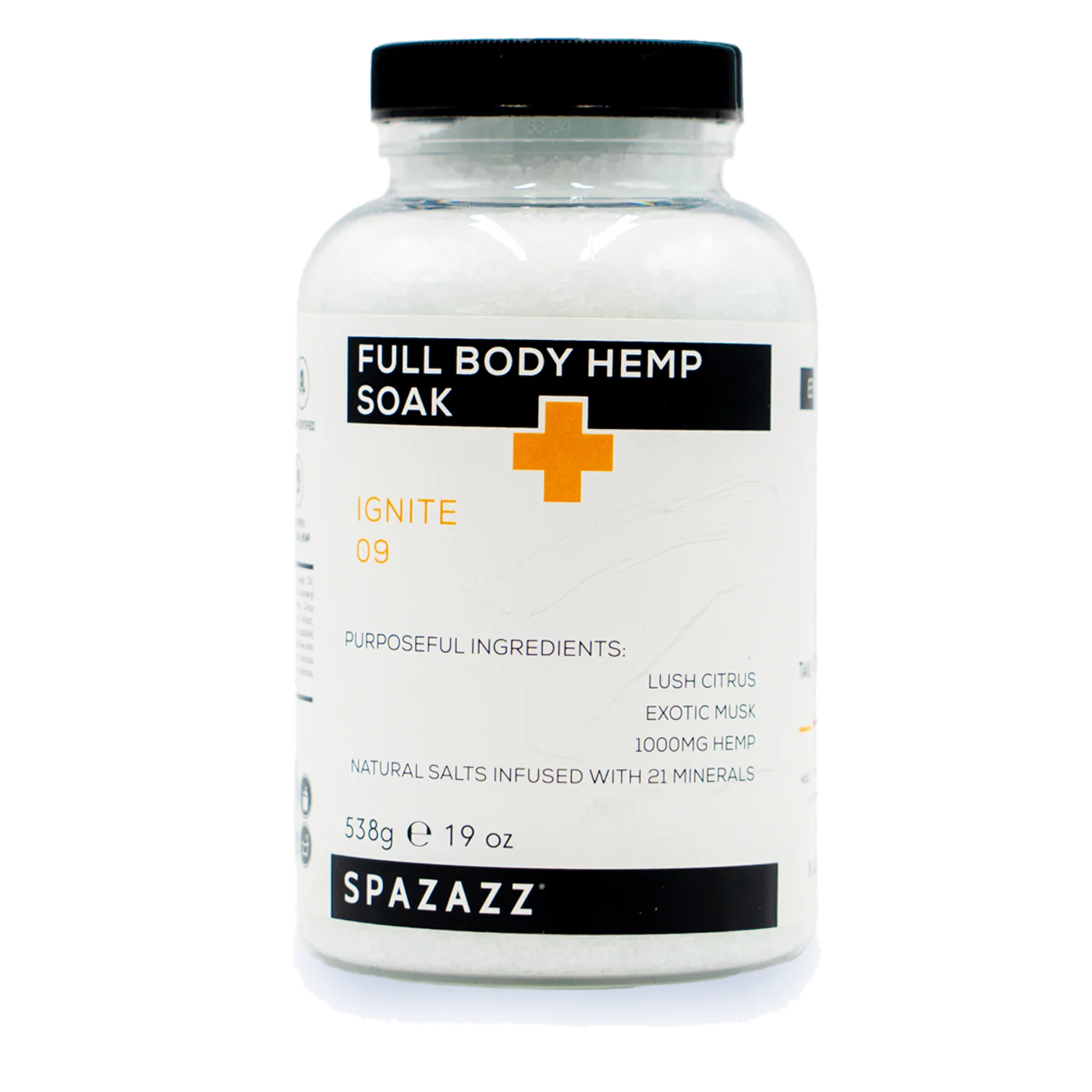 Spazazz Hemp Ignite – konopné krystaly do vířivky pro sportovní regeneraci a energii