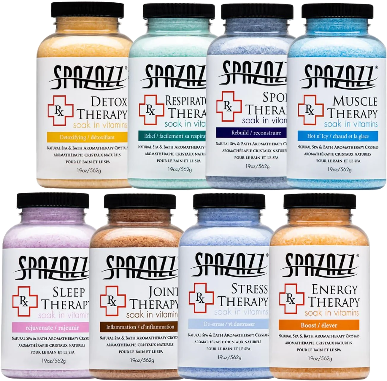 Spazazz RX Therapy krystaly pro vířivky – terapeutická kolekce