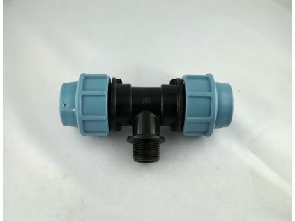 PE T-kus s vonkajším závitom 32x1/2"x32 UNIDELTA