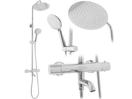 Sprchová sada s termostatom REA LUNGO - chrome