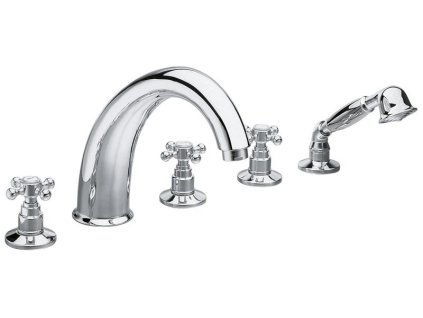 ANTEA päťprvková batéria na okraj vane, chróm