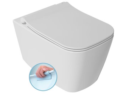 VEA závesná WC misa, Rimless, 34,5x52cm, biela