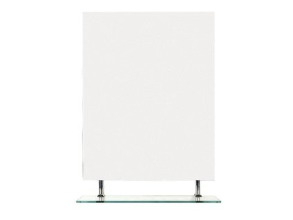 WEGA zrkadlo 700x800mm, s policou