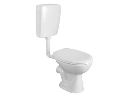 WC kombi misa s nádržkou vrátane splachovacej súpravy, zadný odpad, biela
