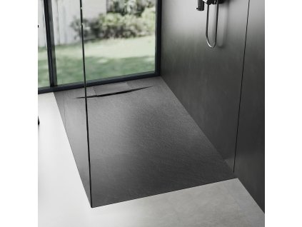 Sprchová vanička REA Bazalt 80x120- Black