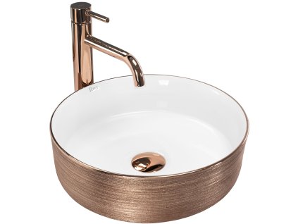Umývadlo na dosku Rea Sami Brush Rose Gold