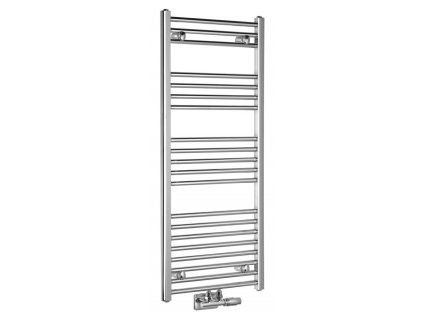 ALYA vykurovacie teleso rovné 500x1188 mm, stredové pripojenie, chróm