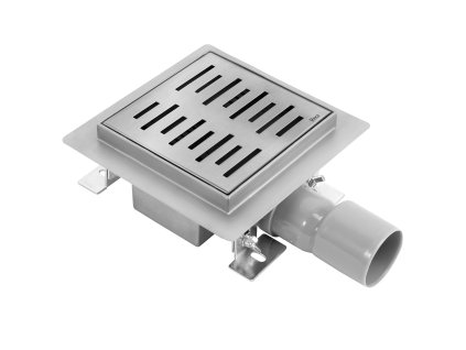 Odtokový žľab REA LINE 150x150 Nickel Brush