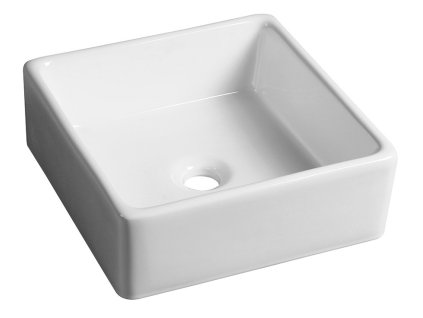 UBEGA keramické umývadlo, 38x13,5x38 cm, na dosku