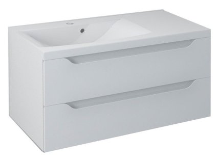WAVE umývadlová skrinka 89,7x45x47,8cm, biela,ľavá