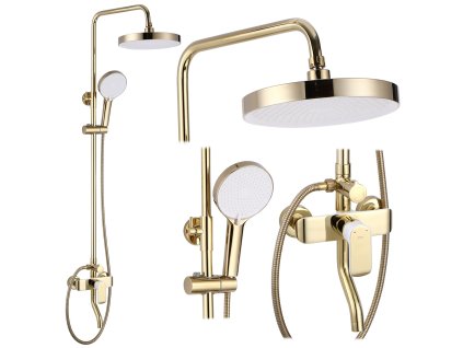 Sprchový set REA BLOOM WHITE GOLD