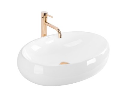 Umývadlo na dosku REA MELANIA - biele