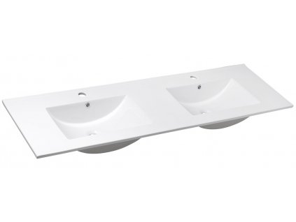SLIM keramické dvojumývadlo 150x46cm, nábytkové