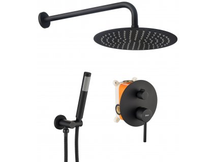 Podomietková sprchová súprava Rea Lungo Black čierna + BOX
